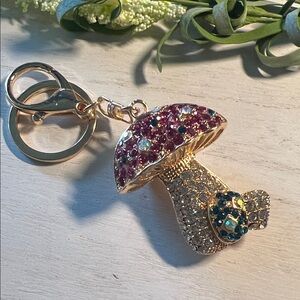 Mushroom keychain